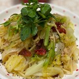 ドライトマトオイル漬けのパスタ♪